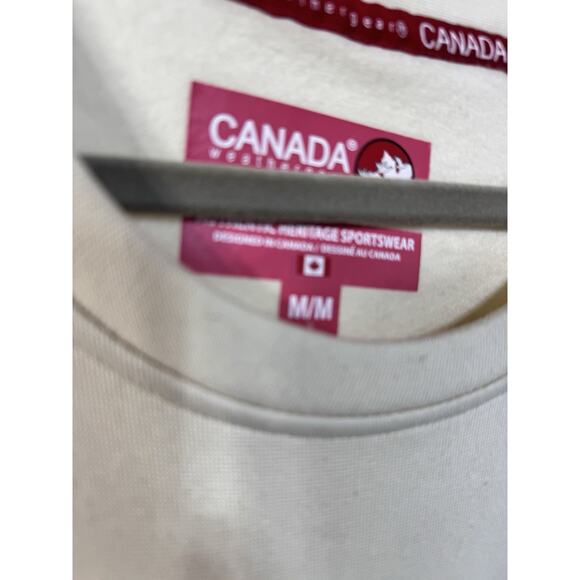 Canada Weather Gear Women's Logo Printed Crewneck Fleece Sweatshirt ~ M - Picture 3 of 5